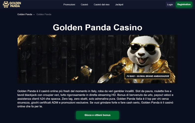 Golden panda, golden panda casino connexion